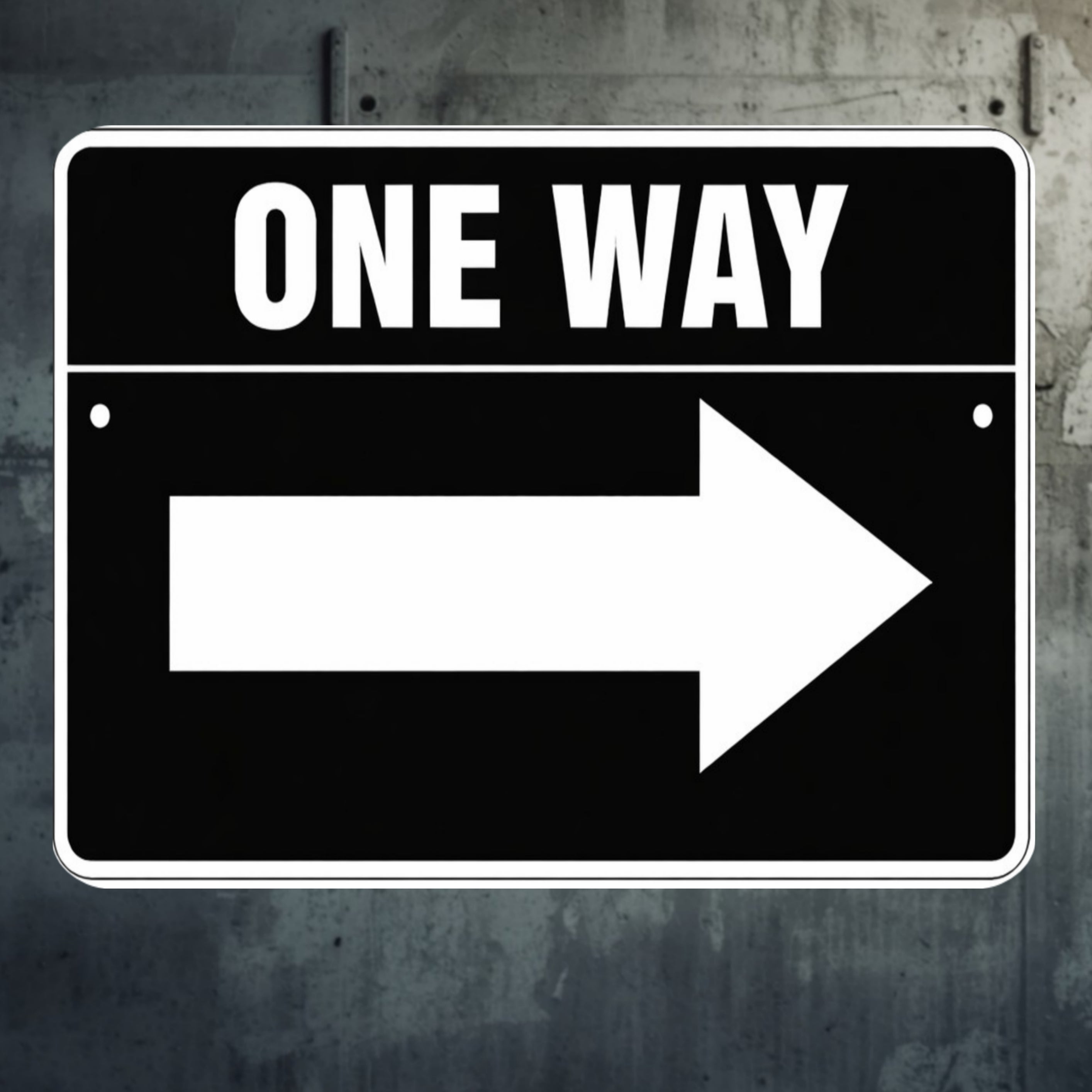 One Way Left Arrow Sign 12x12 – Directional Traffic Sign, Driveway Garage Business Sign, Laminated Aluminum Backing Weather Resistant