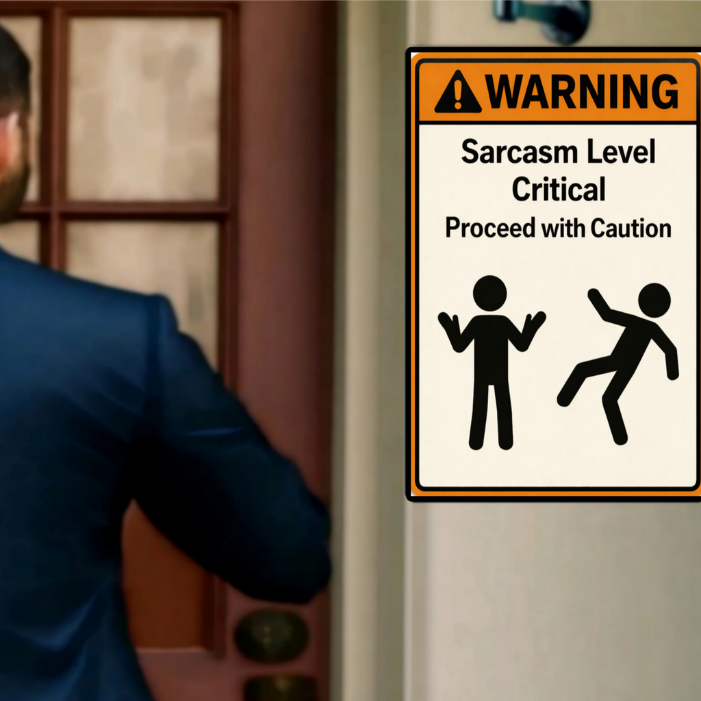 Sarcasm Level Critical Funny Warning Sign 13x19 Laminated Print Humor Wall Art Office Decor Gift for Coworkers Sarcastic Personality Sign