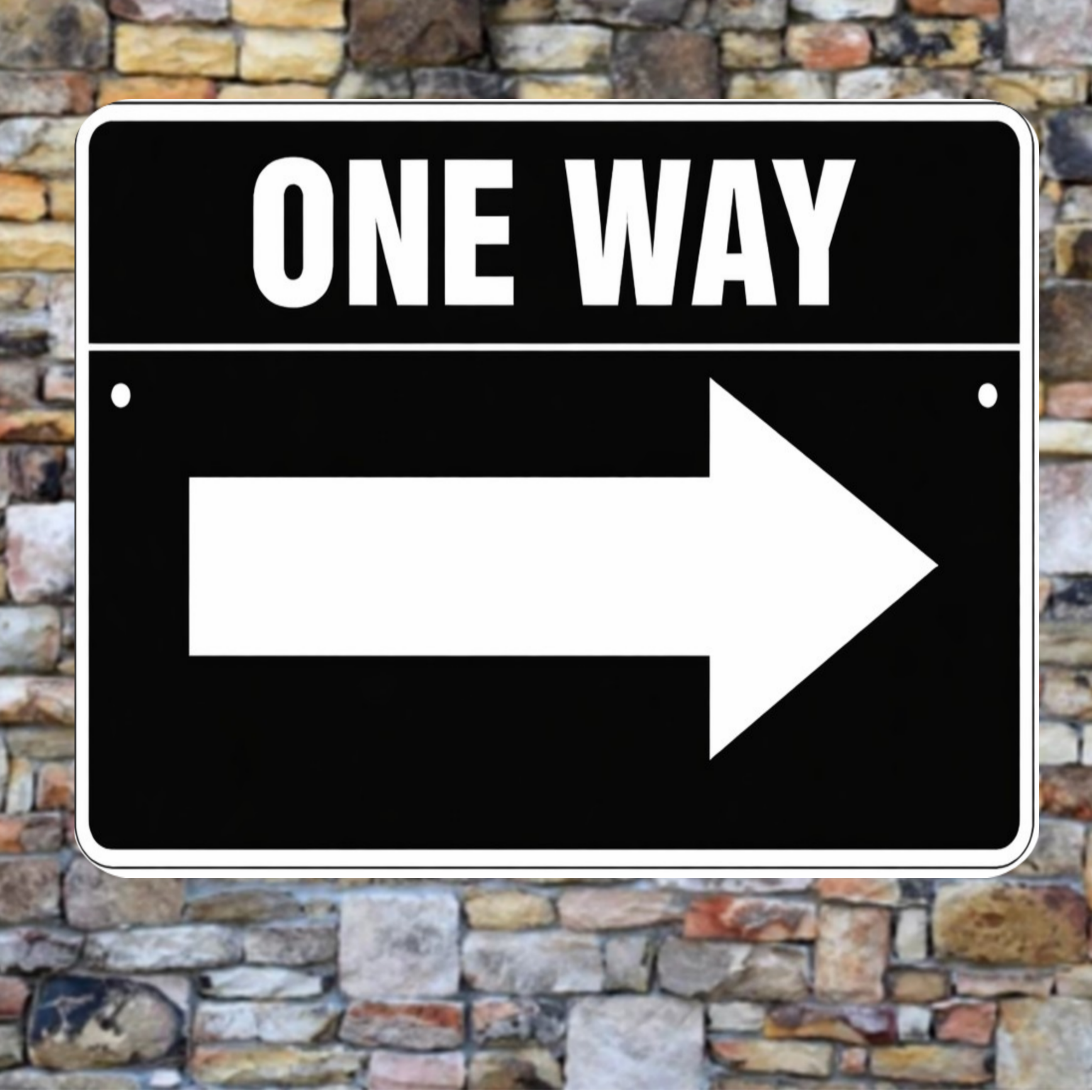 One Way Left Arrow Sign 12x12 – Directional Traffic Sign, Driveway Garage Business Sign, Laminated Aluminum Backing Weather Resistant