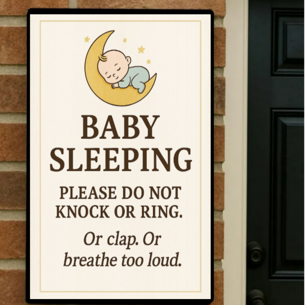 No Soliciting Door Sign – Funny Do Not Knock Sign | Home Privacy Warning Sign 13x19in