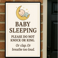 No Soliciting Door Sign – Funny Do Not Knock Sign | Home Privacy Warning Sign 13x19in