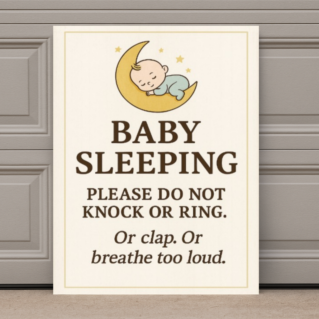 No Soliciting Door Sign – Funny Do Not Knock Sign | Home Privacy Warning Sign 13x19in